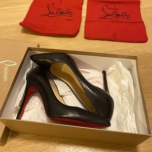 Christian Louboutin Pigalle 100 napa shiny heels